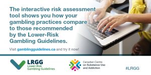 The interactive risk assessment tool shows how your gambling practices compare to those recommended by the Lower-Risk Gambling Guidelines